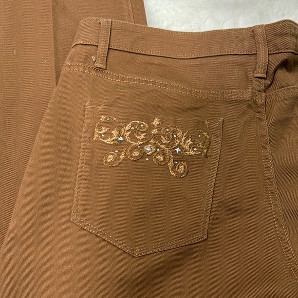 Platinum label brown denim, jeans, size 14 - Picture 2 of 5